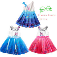 2022 New 3 colors Charm Girls Sleeveless Dress Cosplay Princess Costume Children Fancy Dress Carnival Party For Kids Clothes