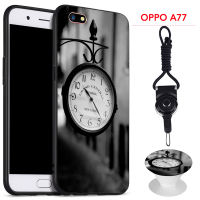 มาใหม่ล่าสุด OPPO A77เคสโทรศัพท์เคสซิลิโคนเนื้อนิ่มสำหรับ OPPO ที่ขาตั้งโทรศัพท์ลวดลายและเชือกแบบเดียวกัน