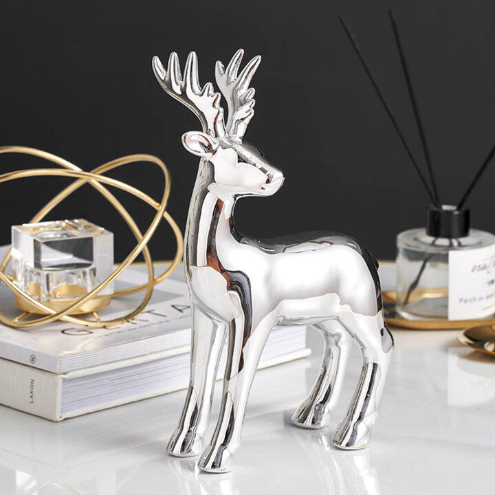 deer-figurines-ceramic-statue-golden-silver-animal-model-home-accessories-living-room-decoration-christmas-decorations-gifts