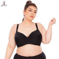 Sgarlet  เสื้อชั้นในเพิ่มความกระชับ Full Coverage bra สีดำ รุ่น MB1709