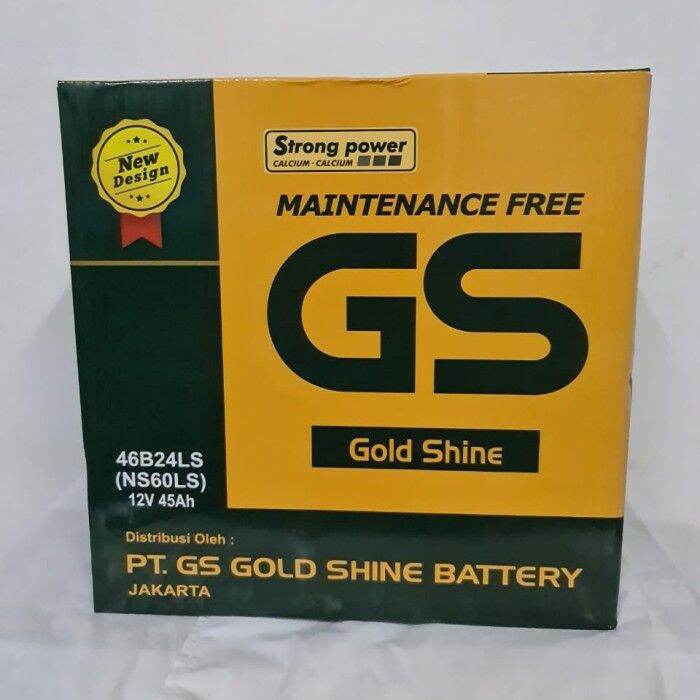 Aki Gs Ns60Ls 46B24L(S) Maintenance Free Accu Kering | Lazada Indonesia