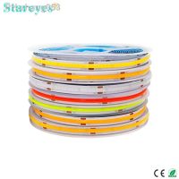 FCOB LED Strip Light 320 384 528 LED/m 5m DC12V 24V High Density Flexible FOB COB Led Light RA 90 LED Tape Rope Linear Dimmable