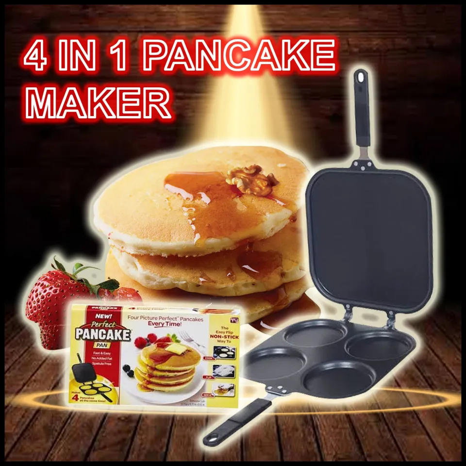 4 in 1 Pancake Moulder Silicone  Pancake maker, Perfect pancakes, Pancake  molds