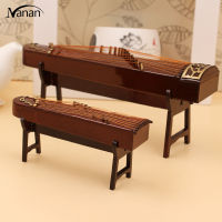 【New product】Mini Guzheng Ornament Wooden Guzheng Musical Instrument Model Dollhouse Scene Decoration Accessories