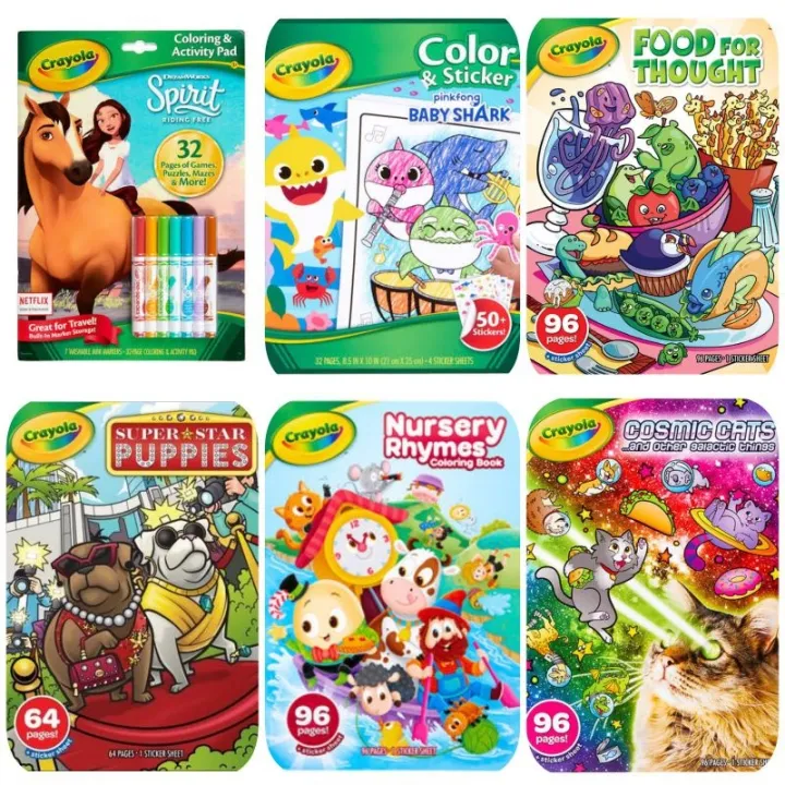 Buy Crayola Coloring Books For Kids, Toddlers With Learning Set Bundle 13 Pc Crayola Animal Coloring Activity Books With Crayola Learning Crayons Jumbo And Crayola Stickers Crayola School Supplies
