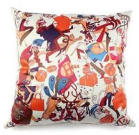 Home Decor *women Throw Pillows Almofada New Arrival Pillowcase 45x45cm Satin Square Silk-like Seat Cushion Cover Christmas