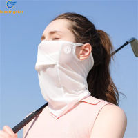 LeadingStar Fast Delivery Outdoor Sunscreen Mask Fishing Riding Lightweight Breathable Uv Sun Protective Ice Silk Face Mask