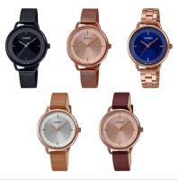 Casio Standard นาฬิกาข้อมือผู้หญิง รุ่น LTP-E413 (LTP-E413MB-1A,LTP-E413MR-9A,LTP-E413PG-2A,LTP-E413PL-7A,,LTP-E413RL-5A)