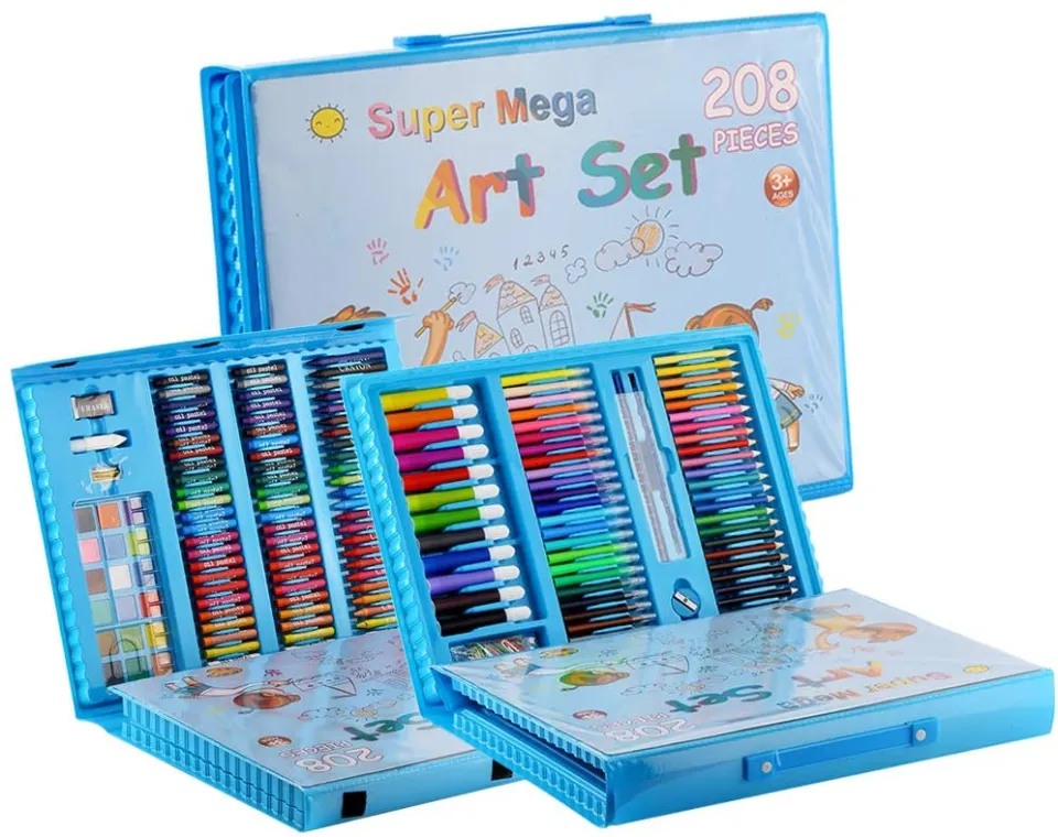 208 Piece Kids Painting and Drawing Art Set – Diva Gift