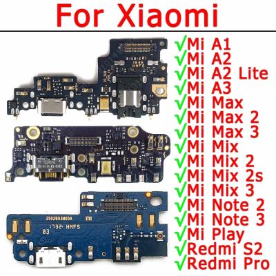 บอร์ดซ่อมโทรศัพท์มือถือดั้งเดิมสำหรับ A1 Mi 5X A2 Lite 6X A3 Mix 2S Max 2 Note 3 Play Redmi S2 Pro แผ่นขั้วต่อ Usb ชาร์จพอร์ต