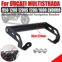 สำหรับ DUCATI MULTISTRADA 950 950วินาที1200วินาที MTS 1200 1260 E Nduro อุปกรณ์มอเตอร์ไซค์ศัพท์มือถือจีพีเอสยึดแผ่นยืน H Older