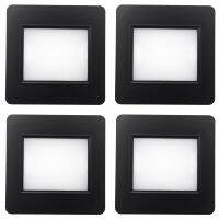 4Pcs Led Stair Light Footlight Recessed Stair Lamp Corner Wall Lamps Corridor Aisle Night Lights with 86 Type Box Hotel Home Hallway Lights