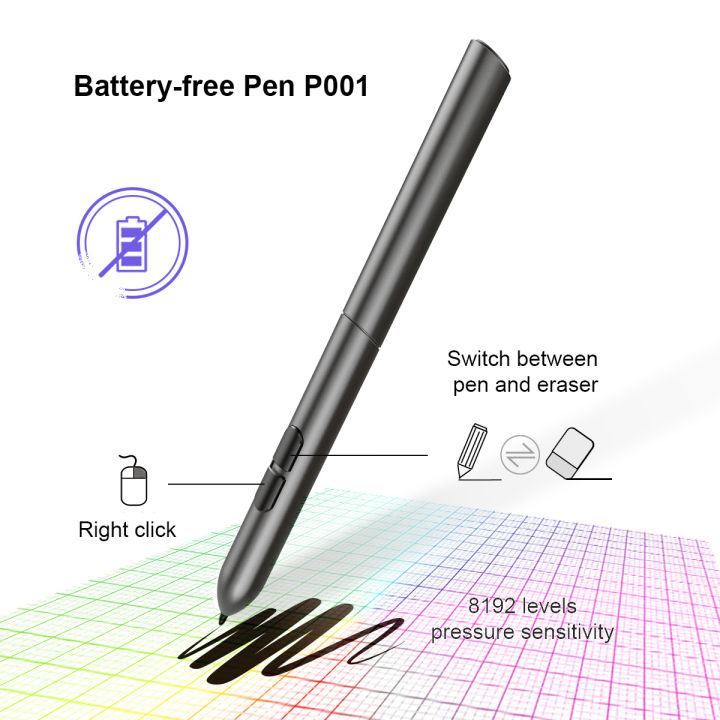 เมาส์ปากกา-veikk-ขนาด-6x4-นิ้ว-จับจังหวะแม่นยำ-ปากกาไม่ต้องชาร์จไฟ-น้ำหนักเบา-s640-เม้าส์ปากกา-เมาท์ปากกา-เมาส์ปากกาคอม-เม้าส์ปากกา-เมาส์ปากกามีจอ-pen-mouse-mouse-pen-pc