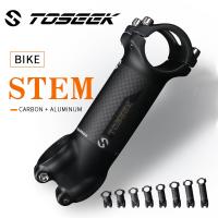 TOSEEK Gagang Sepeda 28.6-31.8Mm Gagang Aluminium Karbon Angle6 17 Batang Setang Mtb Suku Cadang Batang MTB untuk Sepeda