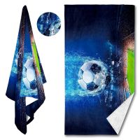 【CC】 Kids Blanket 3d Printed Basketball Football Beach Quick-Drying Soft Microfiber Large Rectangle