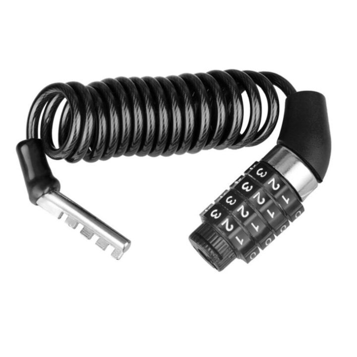 4-position-lock-anti-theft-wire-rope-chain-abrasion-resistant-cipher-trunk-anti-prying-black-bike-code-lock-protable-locks