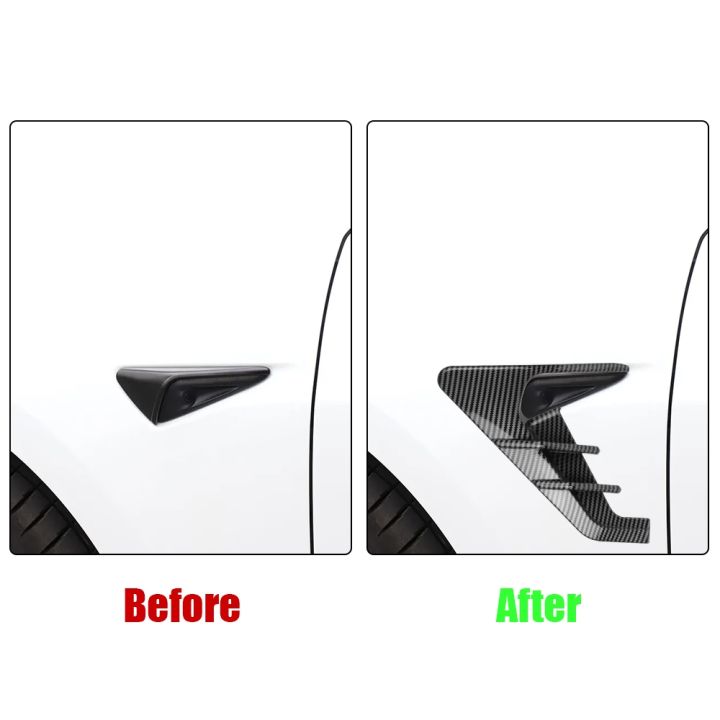 2pcs-modification-accessories-for-tesla-model-y-2019-2022-model-3-2021-2022-car-side-wing-panel-cover-spoiler-dust-cover