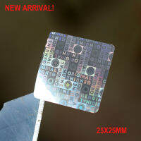 2021New Arrival Original Genuine 25 mm x 25 mm 2000 PCS Sliver And Gold Color Holographic sticker VOID STICKERS