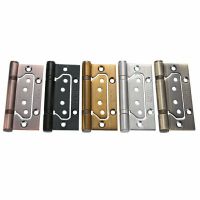 Lash hinges 304 a free slot hinges thickening stainless steel hinge door folding turn mute bearing 4 inches