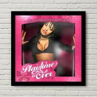 Nicki Minaj Playtime จบลงอัลบั้มเพลงปกภาพวาดตกแต่งบ้านโปสเตอร์ผ้าใบพิมพ์ลาย (ไร้กรอบ)