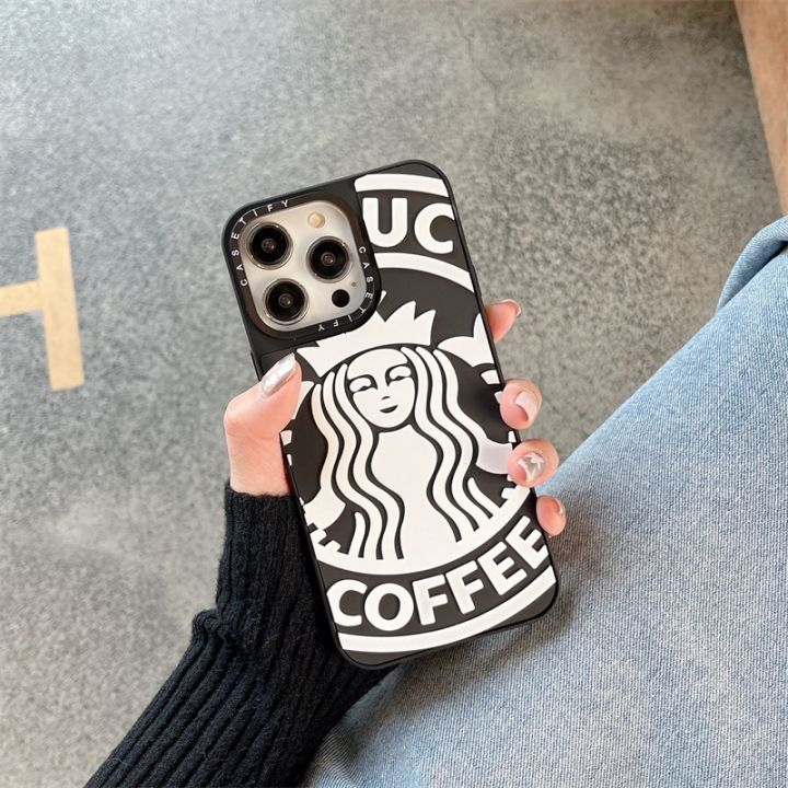 casetifg-เคสโทรศัพท์มือถือ-ซิลิโคนนิ่ม-tpu-กันกระแทก-ลายแบรนด์กาแฟดาว-3d-คุณภาพสูง-แฟชั่น-สําหรับ-iphone-11-12-13-14-pro-max-14-plus-x-xs-max-xr