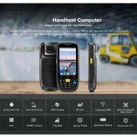 เครื่อง1D เครื่อง POS แบบมือถือระบบ PDA 4G แบบทนทานระบบแอนดรอยด์6.0ที่อ่าน NFC RFID 2มิติตัวเก็บข้อมูลผ่านไวไฟบลูทูธจีพีเอส