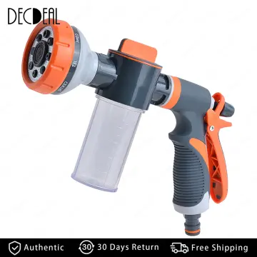 Pressure Hose Nozzle Foam Gun 8 In 1 Jet Spray Gun Soap Dispenser Garden  Watering Horse Dog Animal Car Washing Tool Dropshipping