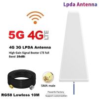 เสาอากาศ 5G 4G 3G LPDA 690~3700Mhz High Gain 28dbi LPDA Antenna signal booster + สาย 10 เมตร