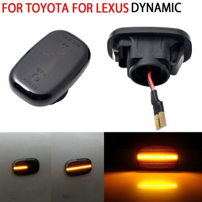 ❂¤ Dynamic Led Side Marker Flowing Turn Signal Light For Toyota Corolla E10/E11/E12 Yaris Verso Hilux Surf N21 RX For Lexus GS 300