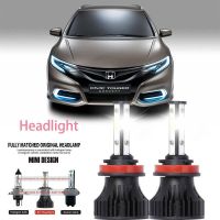 ไฟหน้ารถยนต์ LED 40w 6000k สีขาว สําหรับ Honda Civic 1994-2001 2PCS