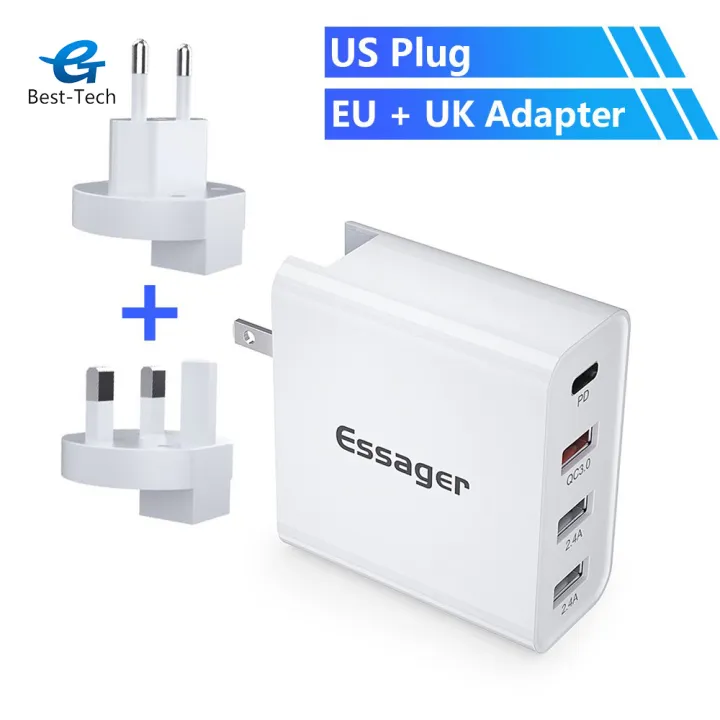 Best-Tech 48W Multi Quick Charge 3.0 USB Charger PD USB Type C QC3.0 QC Turbo Wall Fast Phone Charger For Huawei Oppo Vivo Samsung Nokia iPhone 11 Pro Max Xiaomi Poco