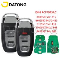 Datong World Car Remote Control Key For Audi A4 A4L A5 Q5 8T0959754C 315MHz 8T0959754F 433MHz 8T0959754D 868MHz PCF7945AC Card