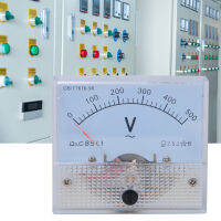 อุปกรณ์ตรวจกระแสไฟมิเตอร์วัดกระแสไฟแผงเครื่องตรวจจับช่วง0-500V ความแม่นยำของ2.5มิเตอร์วัดตัวชี้ AC โวลต์มิเตอร์เสถียรดีสำหรับโลหะวิทยา