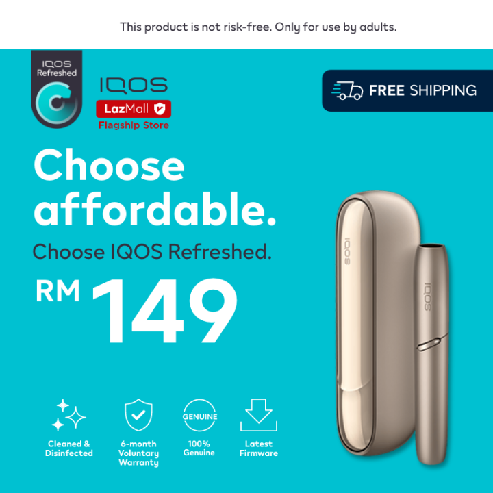 Buy IQOS DUO Certified Refreshed Kit IQOS Authorised Store Malaysia Months Official Warranty Not a vape product yet produces vaper vapor icos Lazada IQOS
