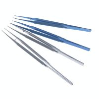 18CM Dental Tweezers Forceps Ophthalmic  Instruments Stainless Steel Titanium