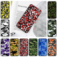 YU41 Camouflage Fashion Pattern Black อ่อนนุ่ม เคสโทรศัพท์ หรับ iPhone XR 7 6s 6 11 5s XS 5 8 SE Max Plus X Pro ปก