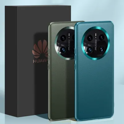 เคสสำหรับ Huawei Mate 50 Pro Mate50 50Pro Mate50pro 2023เคสโทรศัพท์แบบนิ่มสีทึบปกหนังแฟชั่นลำลองธุรกิจ