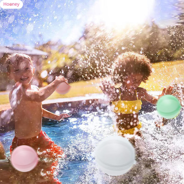 hooney-ลูกโป่งเติมน้ำได้อย่างรวดเร็วซิลิโคนนิ่มลูกบอลน้ำใช้ซ้ำได้สำหรับสระว่ายน้ำ