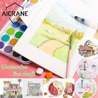 AICRANE Beginner สีน้ำ Line Draft Drawn Line ต้นฉบับกระดาษทาสีสำหรับศิลปินนักเรียน