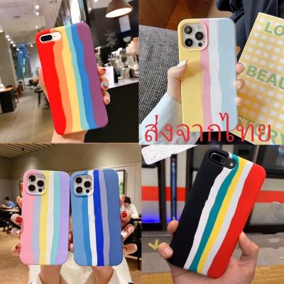 【เคสสีรุ้งมาใหม่สำหรับไอโฟนทุกรุ่น】กำมะหยี่สีรุ้งดำแดงสำหรับi66s6p6s i7i87p8 XXRXs maxi11 pro maxi12 max