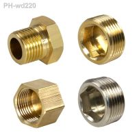 Copper 1/8 quot; 1/4 quot; 3/8 quot; 1/2 quot; 3/4 quot; 1 quot; Male Thread/Female Thread Brass Pipe Hex Head End Cap Plug Fitting Coupler Connector Adapter