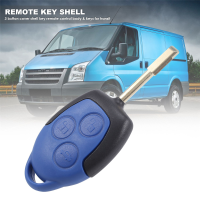 3 button cover shell key remote control body &amp; keys for ford transit blue