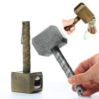 Multifunction Hammer Of Thor Shaped Beer Bottle Opener Silver Beer Bottle Openers With Long Handle Bottler Metal Opener Beer