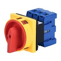 Ip65 Padlock Rotary Isolator Cam Switch 20a Off-on 0-1 4 Poles 8 Terminals Disconnect Switch Rear Installation 80a 100a