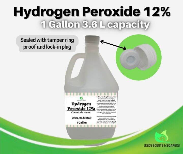 Hydrogen Peroxide 12 Industrial Grade (Gallon size) Lazada PH