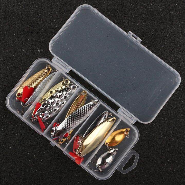 lz-10pcs-fishing-metal-spoon-lure-kit-set-gold-silver-baits-sequins-spinner-lures-with-box-treble-hooks-fishing-tackle-gear