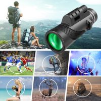 ZZOOI Portable Telescope 50x60 Military HD Professional Monocular Zoom Binoculars Night Hunting Optic Scope Big Vision Telescopio