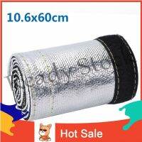 【Ready Stock】 ◆✺▲ B40 1pc 10.6x60cm Metallic Heat Sleeve Shield Insulated Car Auto Wire Loom Tube Replacement Hose Pipe Cover Wrap