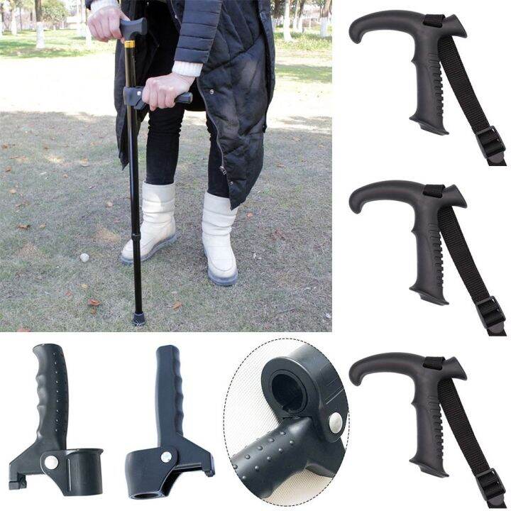 CBT New Black Hiking Climbing Tool Trekking Pole Handle Converter Grip