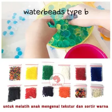 Jual Waterbeads kecil dan jumbo 10 gr / Water Beads hidrogel boba growing  animal rendam